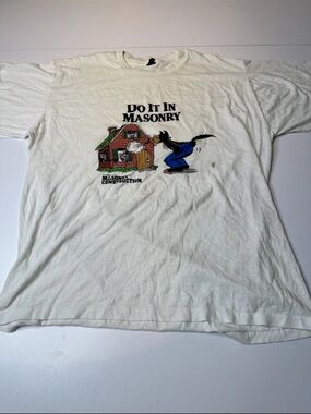 Do It In Masonry Graphic Short Sleeve Tee - White